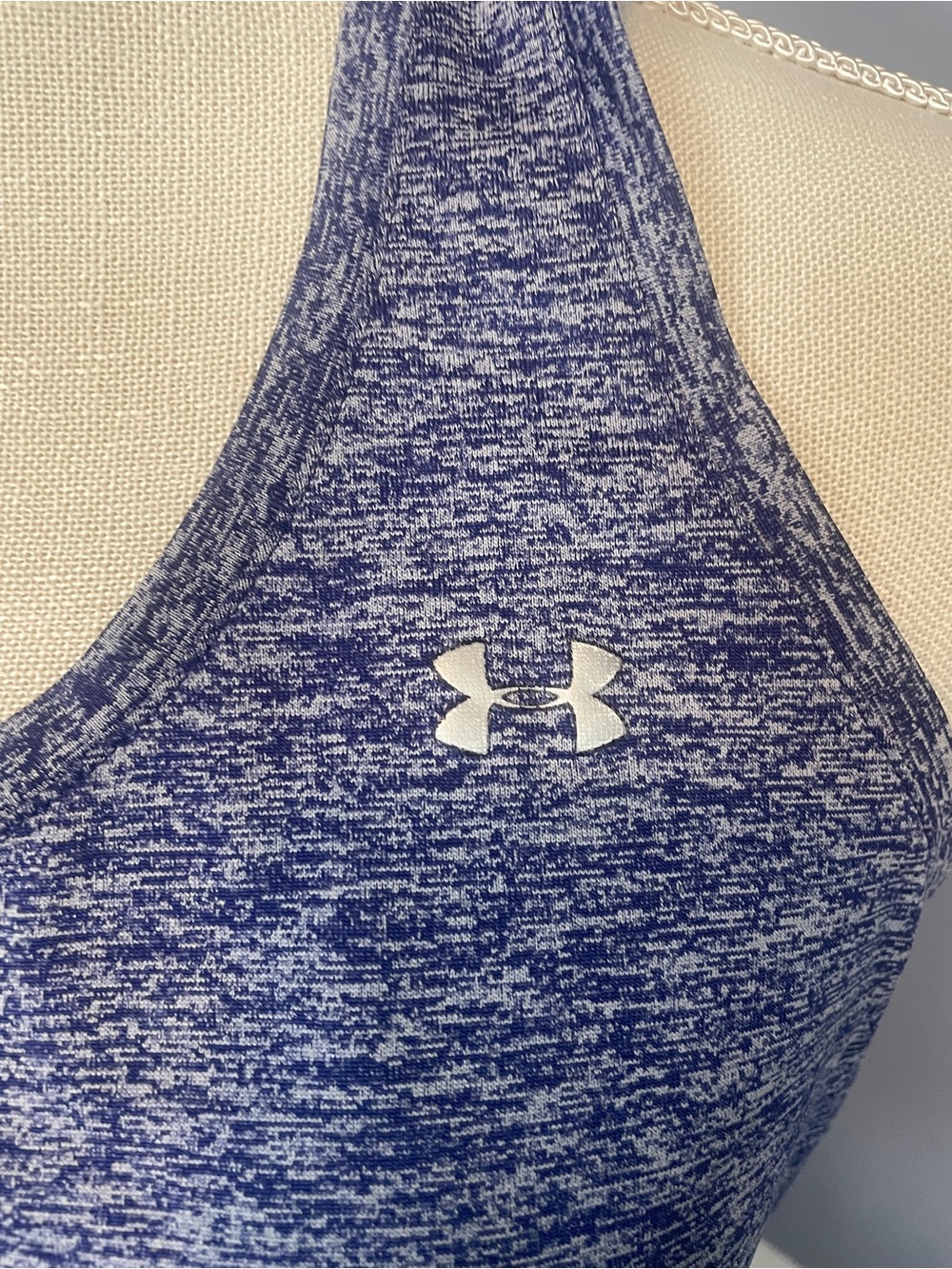 Under Armour Heather Blue Racerback Performance Tank size S
